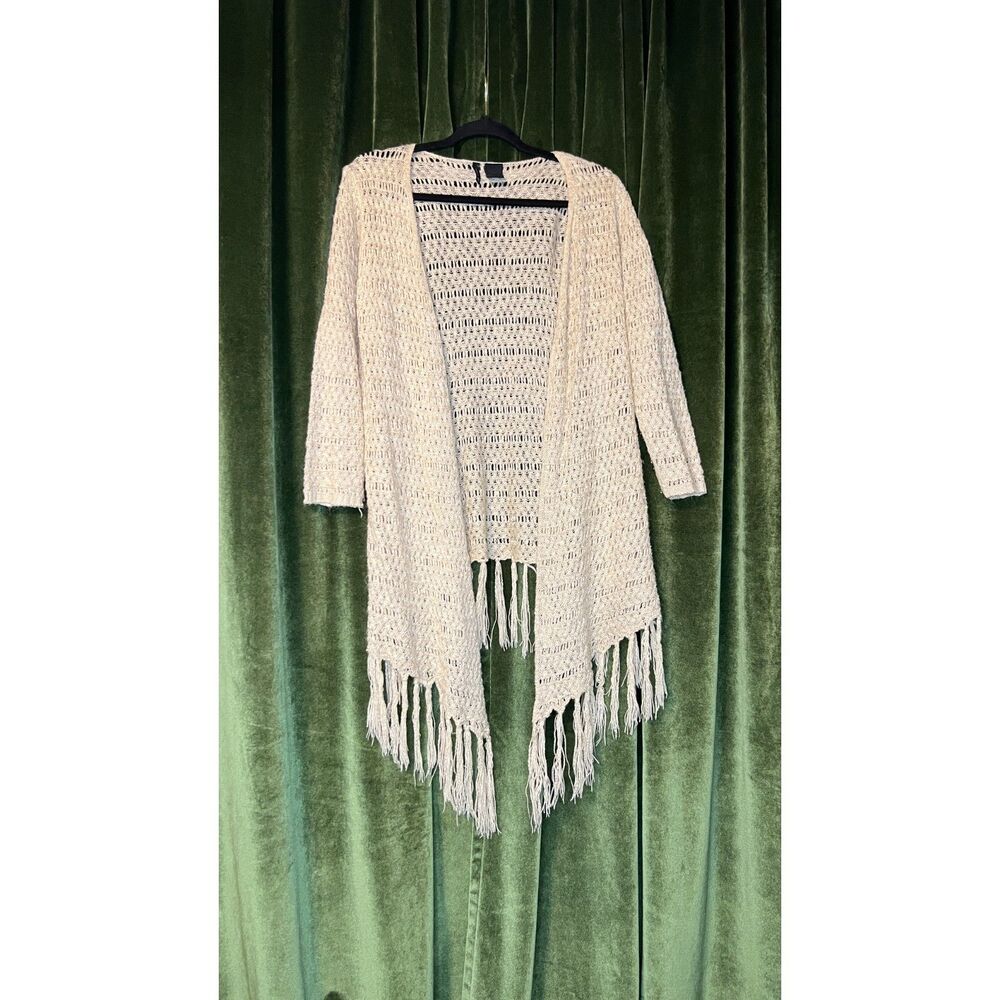 New Directions boho tassel sweater